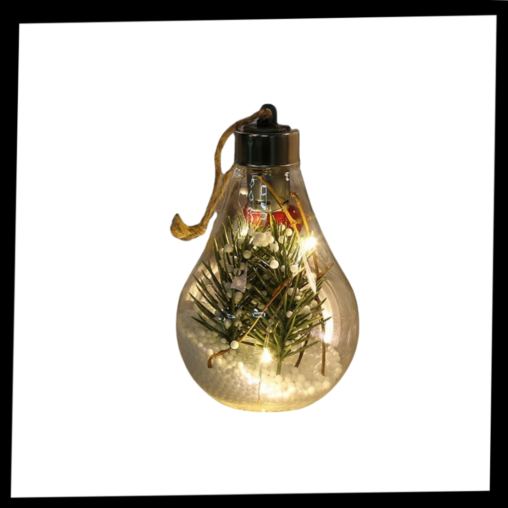 LED Transparent Christmas Ball Lightbulb - Package -