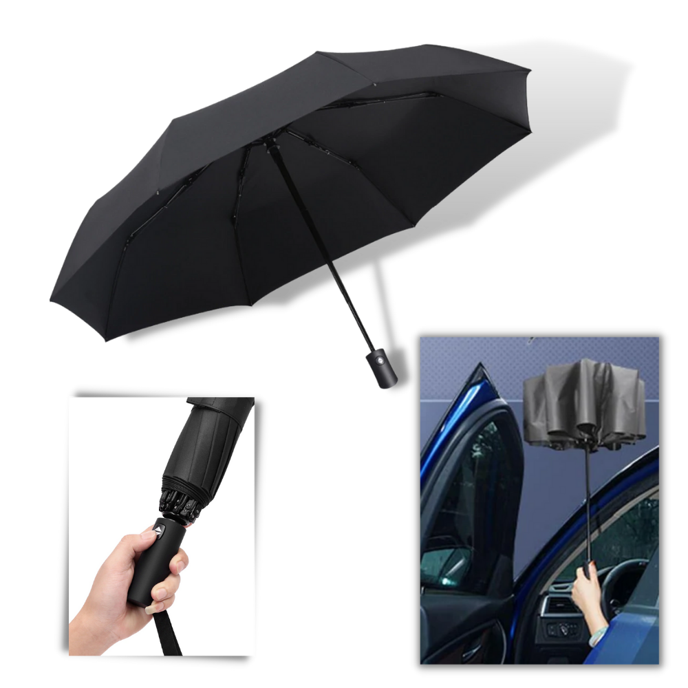 Parapluie à LED résistant au vent pour la pluie et le soleil - Facile à utiliser - Ozerty