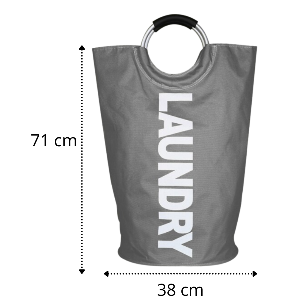 Foldable Laundry Basket bag with Handles - Dimensions - Ozerty