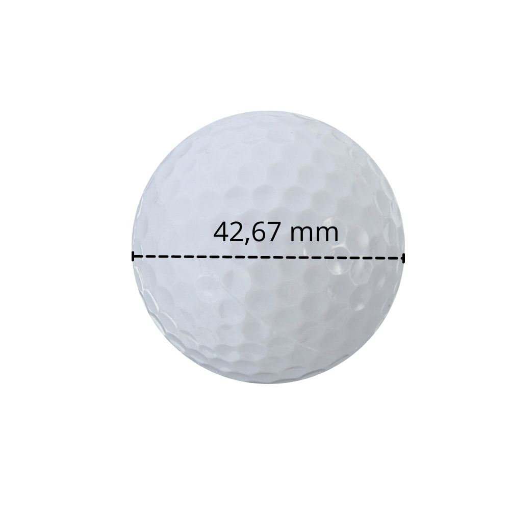 6 LED-lysande golfbollar - Dimensions - Ozerty