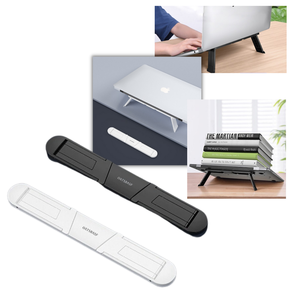 Soporte ligero e invisible de aluminio para el portátil - diseño ergonómico - sencillo - Ozayti