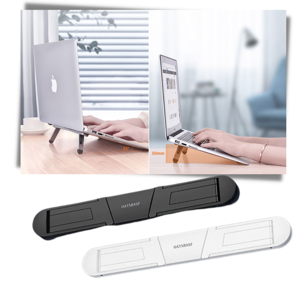 Support d'ordinateur portable léger et invisible en aluminium - Support invisible pour ordinateur portable - Ozerty