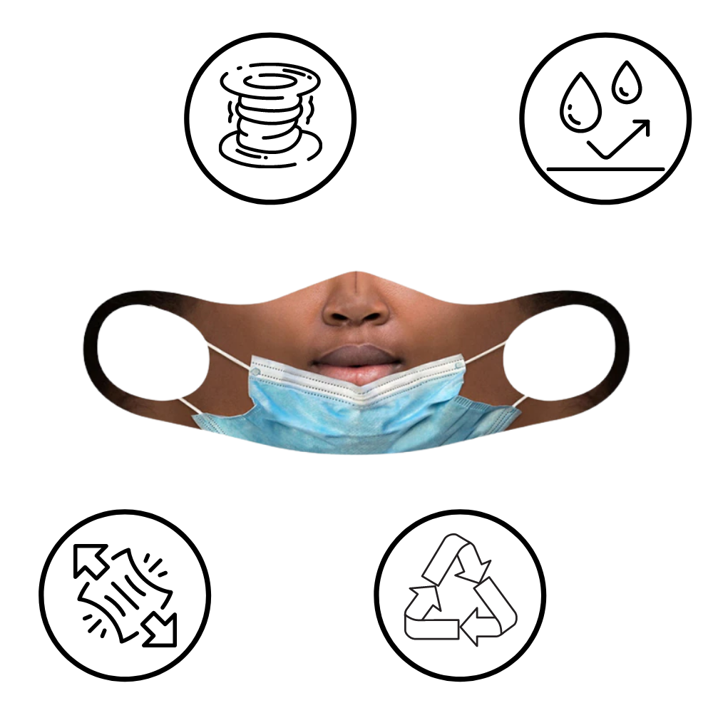 Prank ansigtsmaske - Dimensions - Ozerty
