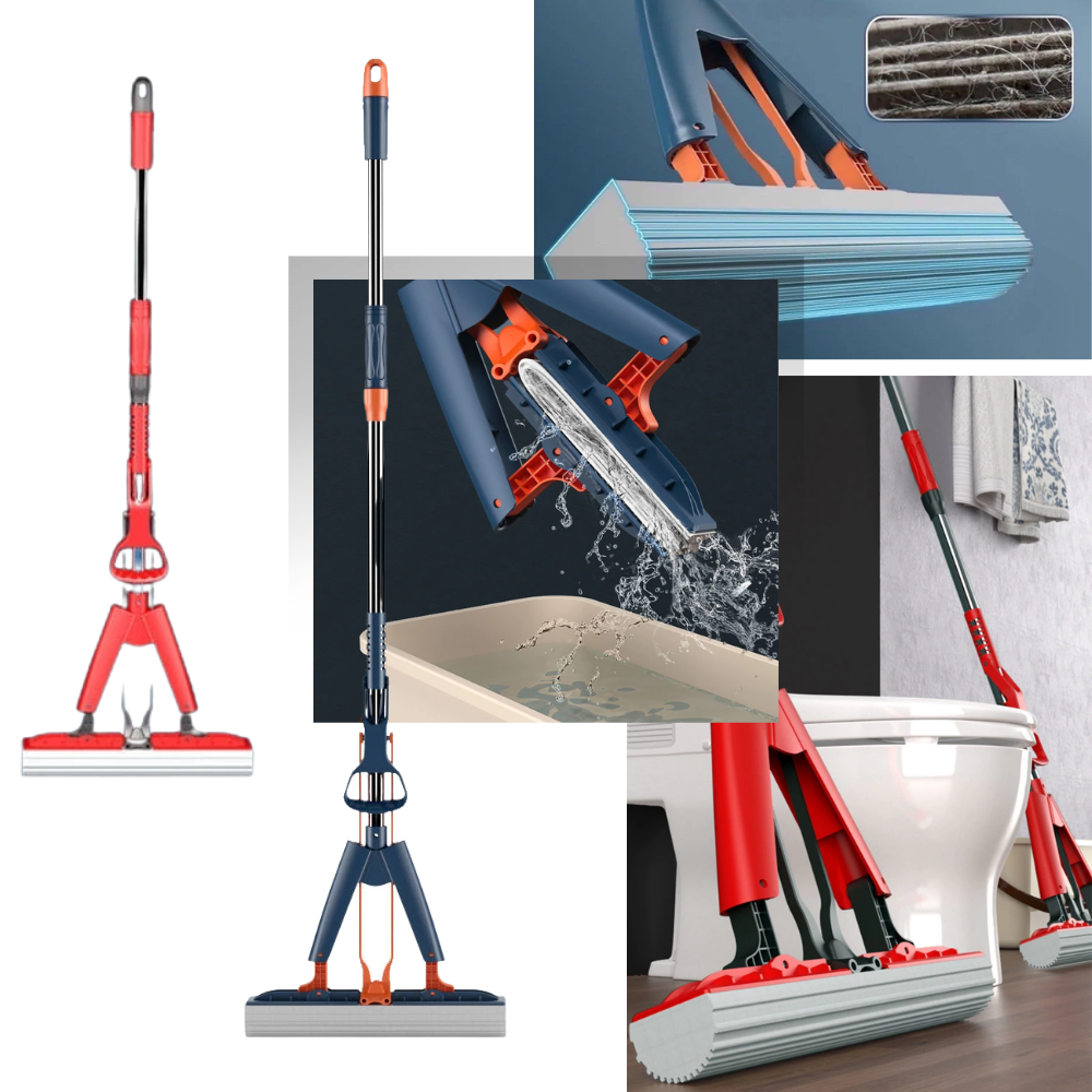 Absorbent Mop Cleaner - Easy-squeeze Mop Cleaner - Smart Sponge Mop Cleaner
 - 