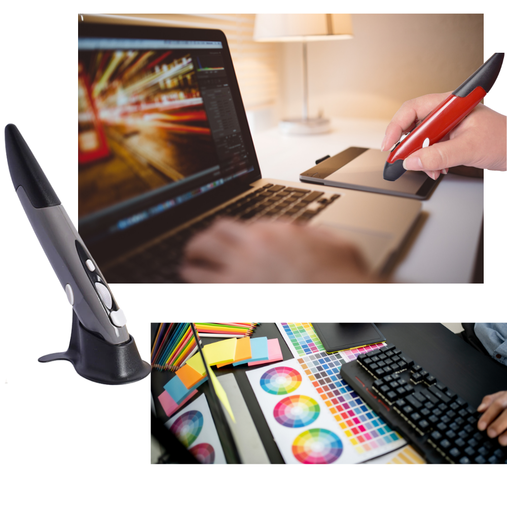 Wireless Pen-Shaped Mouse - Unique Creative Design - 