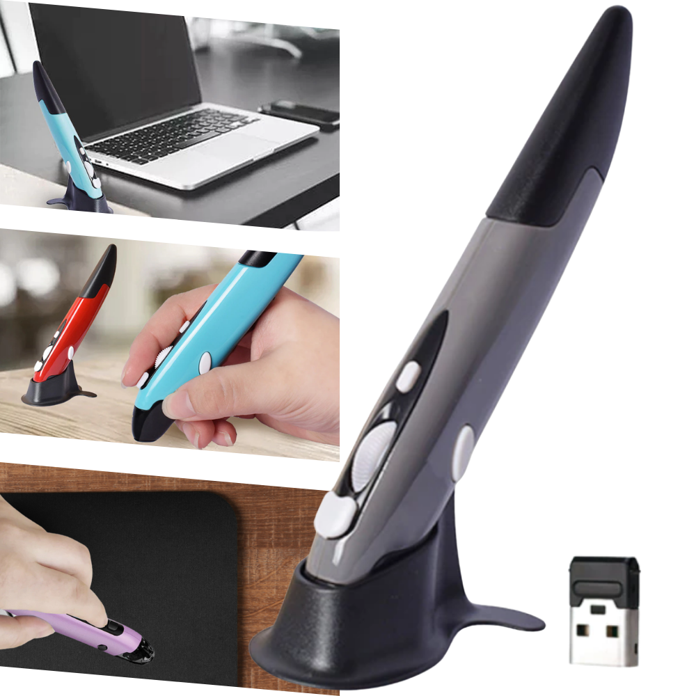 Wireless Pen-shaped Mouse - Creative Pen Mouse - Ergonomic Pen Mouse - 