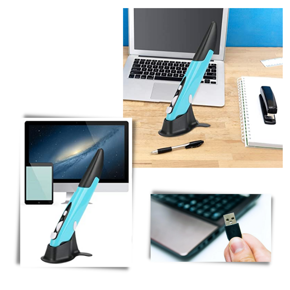 Wireless Pen-Shaped Mouse - Easy to Use - 