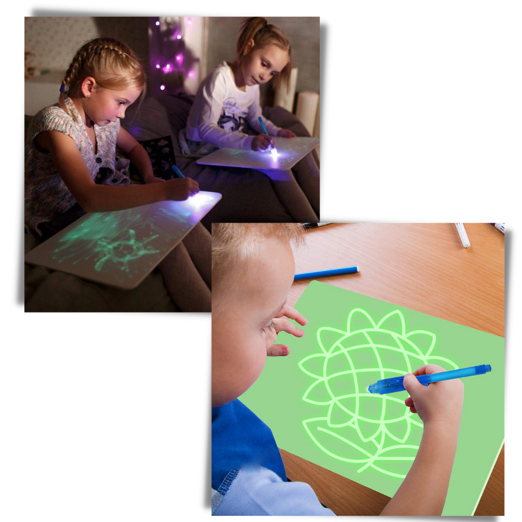 Magical Light Drawing Board Set - Boosts Creativity - 