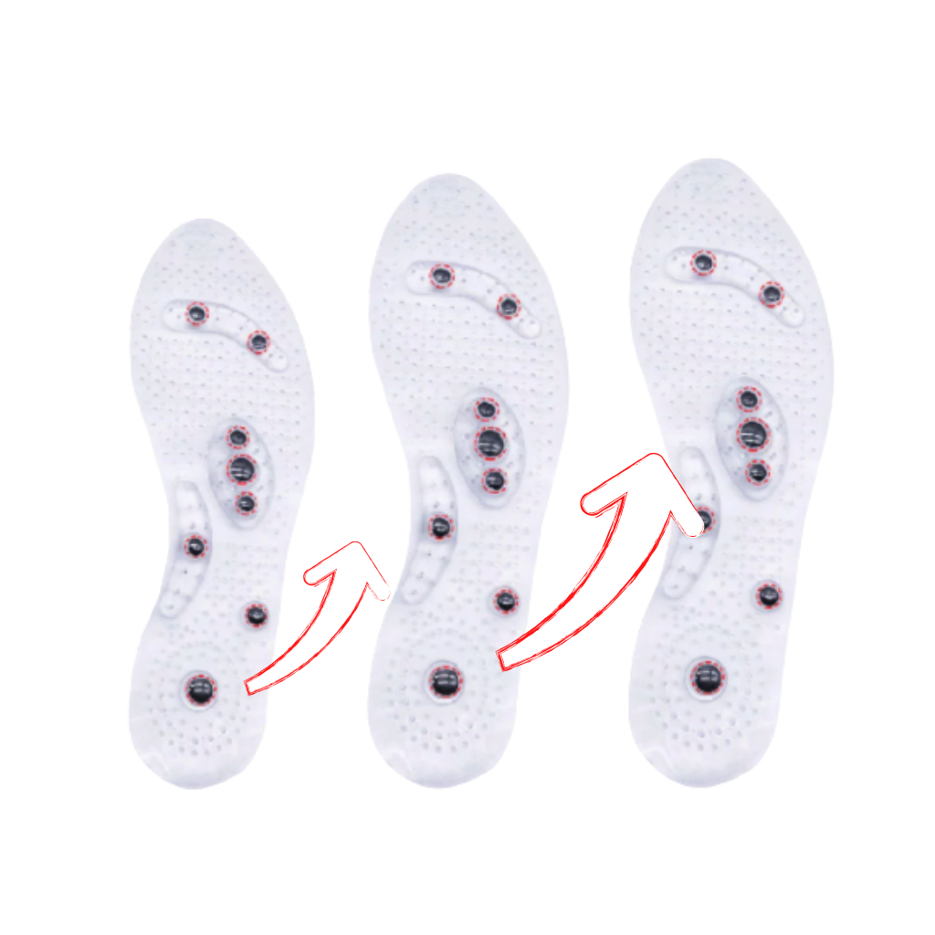 Solette magnetiche per il massaggio del piede - Dimensione regolabile - Ozerty
