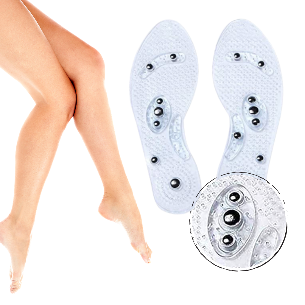 Magnetic Foot Massage Insoles Foot Acupressure reflexology Pads Shoe Inserts - Ozerty
