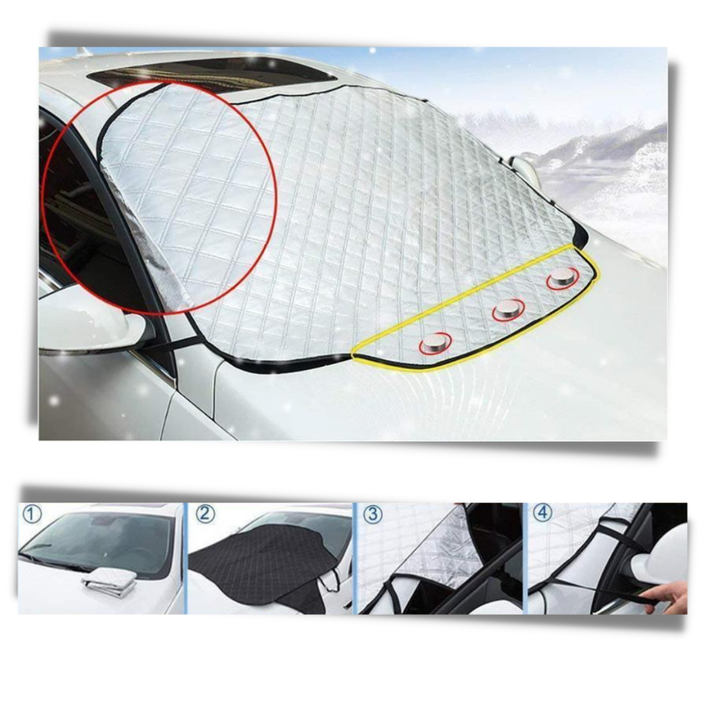 Magnetic Windshield Cover - Secure in The Wind - 
