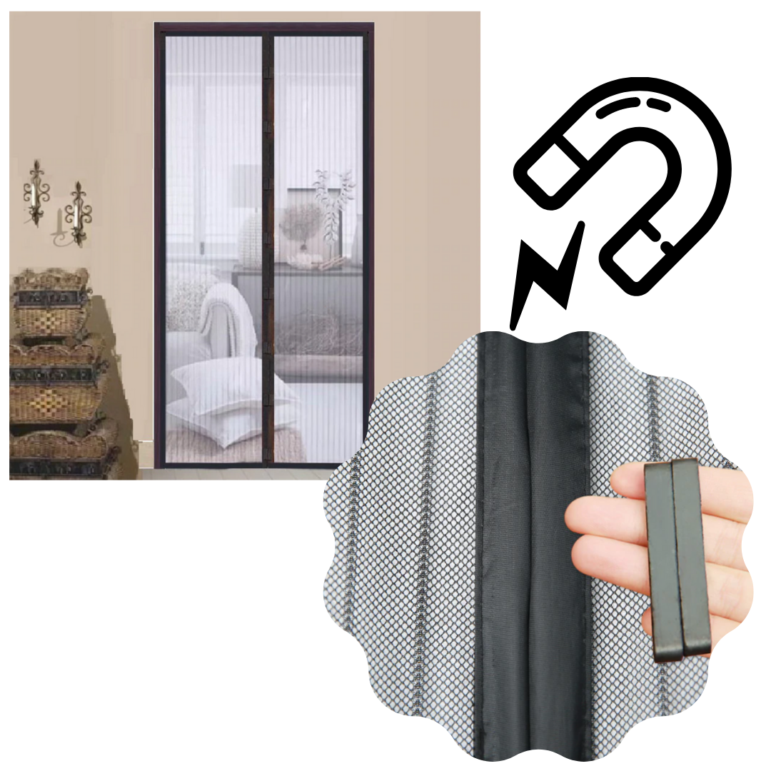 Magnetic mosquito door screen -  Magnetic System - Ozerty