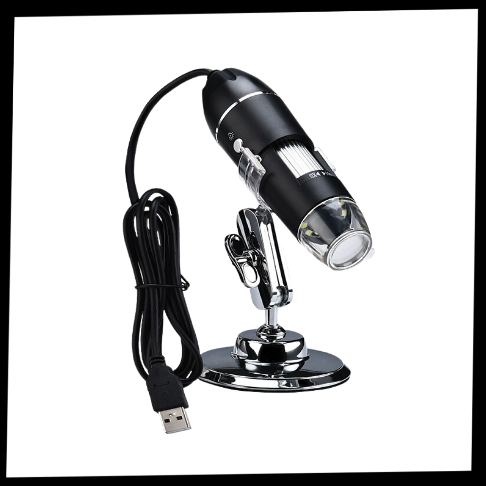 Microscope numérique à USB avec LED - Contenu du produit - Ozerty