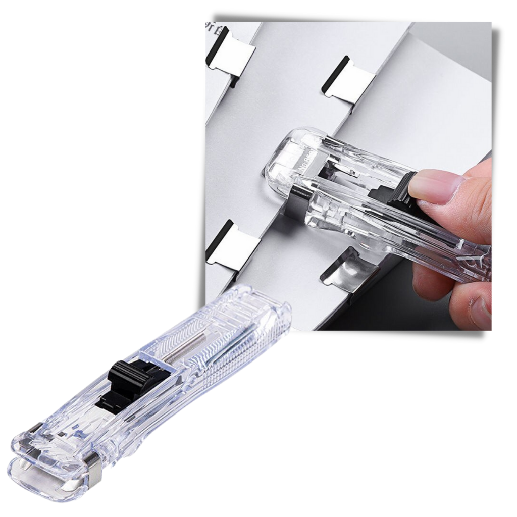 Clamp Clip Dispenser Stapler - Makes Binding Easier -