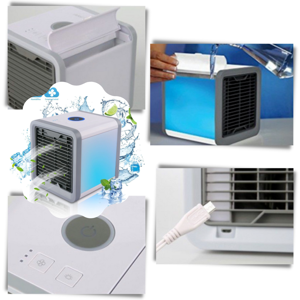 Mini Air Conditioner USB - Direct Cooling System - Ozerty