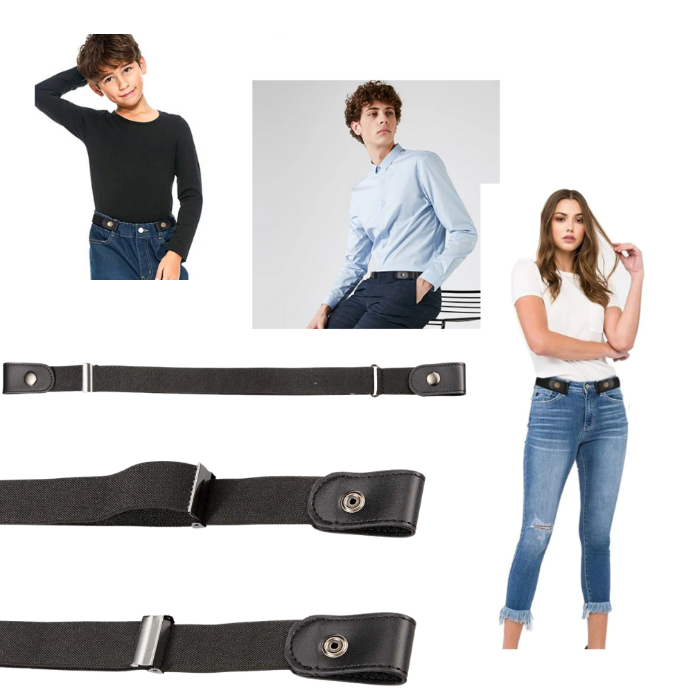 Buckle Free Elastic Belt - GREAT FOR KIDS AND ADULTS - Ozerty