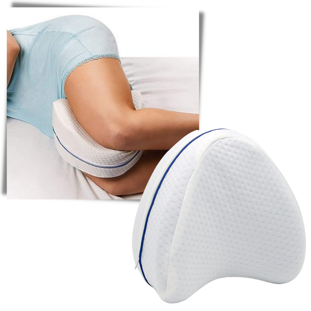 Coussin orthopédique pour genoux et jambes avec mousse à mémoire de forme - Oreiller orthopédique - Ozerty