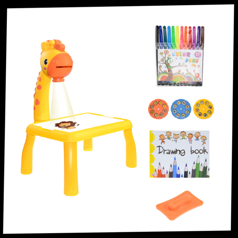 Tavolo da disegno di proiezione per bambini - Package - Ozerty
