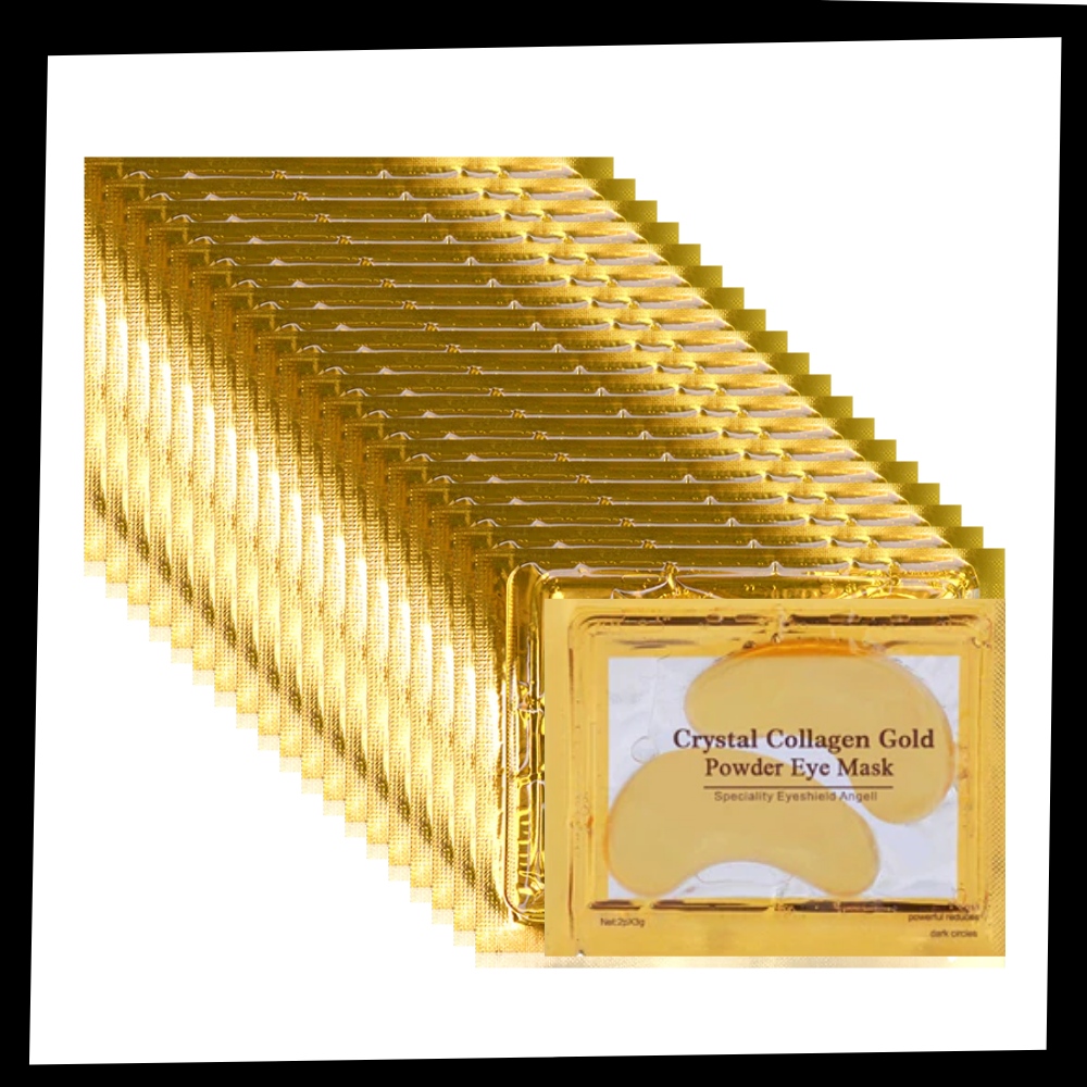 24K Gold Collagen Eye Mask (20 pairs) - Package - 