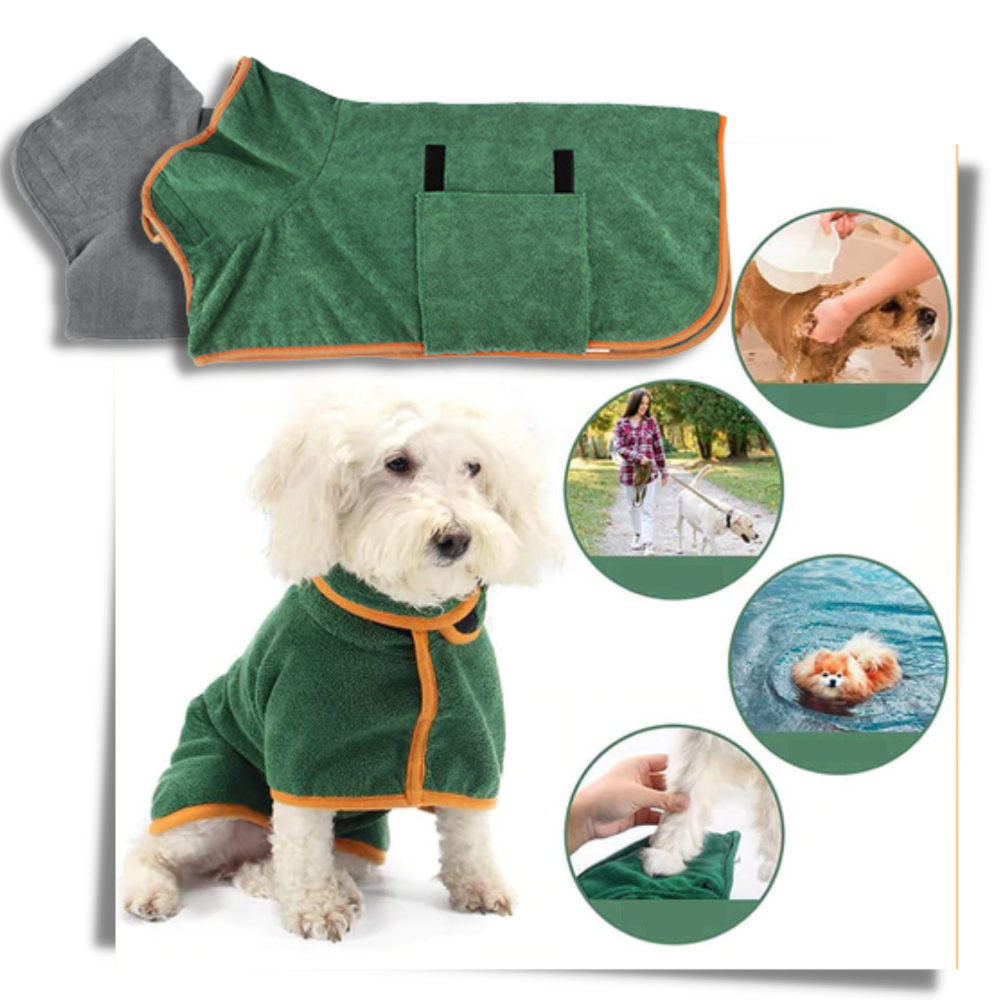 Super Absorbent Pet Bathrobe  - Multi-purpose Usage  - 