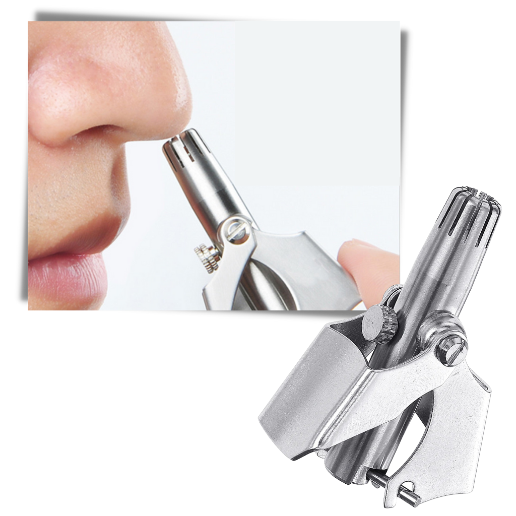Portable Manual Nose Hair Trimmer - Painless and Safe -