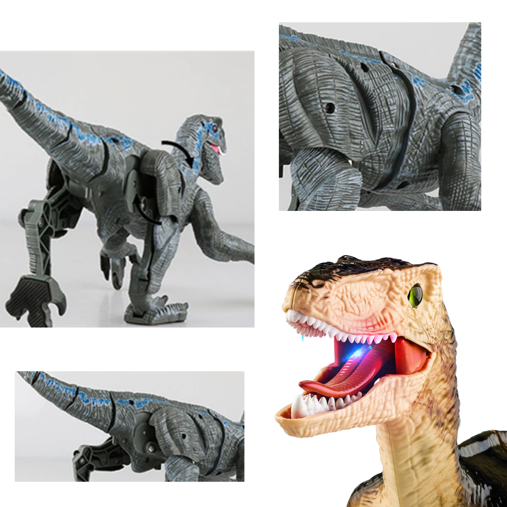 Dinosaurie leksak med fjärrkontroll - Realistisk dinosaurie leksak - Ozerty