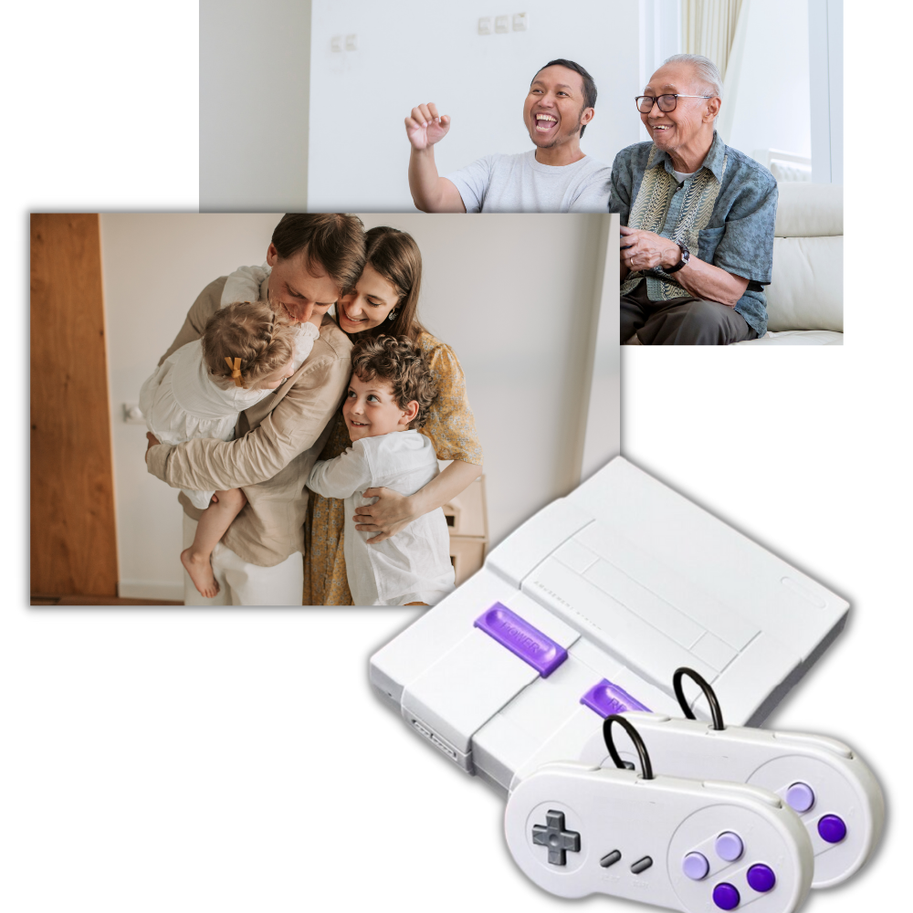 Mini retro games console - Ideal for family events - Ozerty