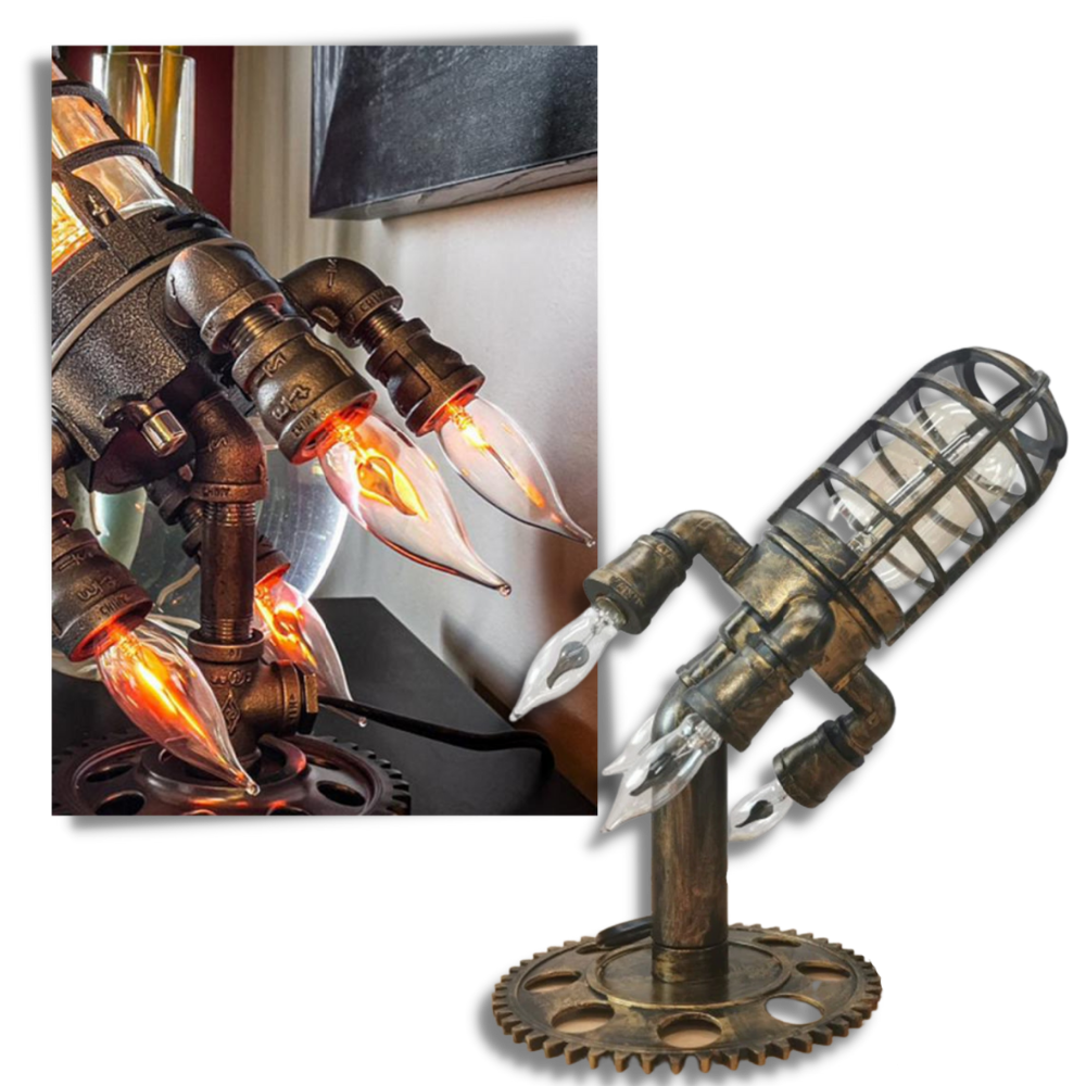 Rocket-shaped LED Lamp - Quality build & Easy to use
 - 