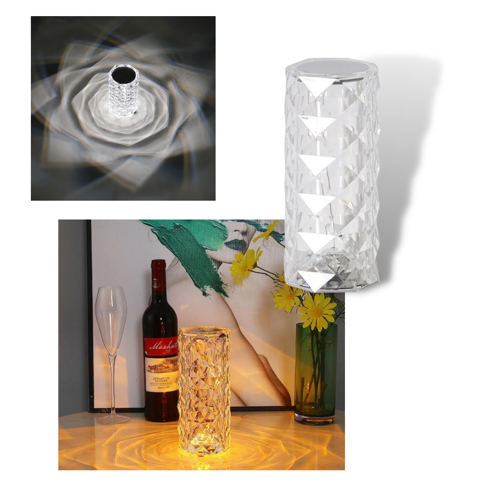 Luxury Crystal Table Lamp - Classy Design - 