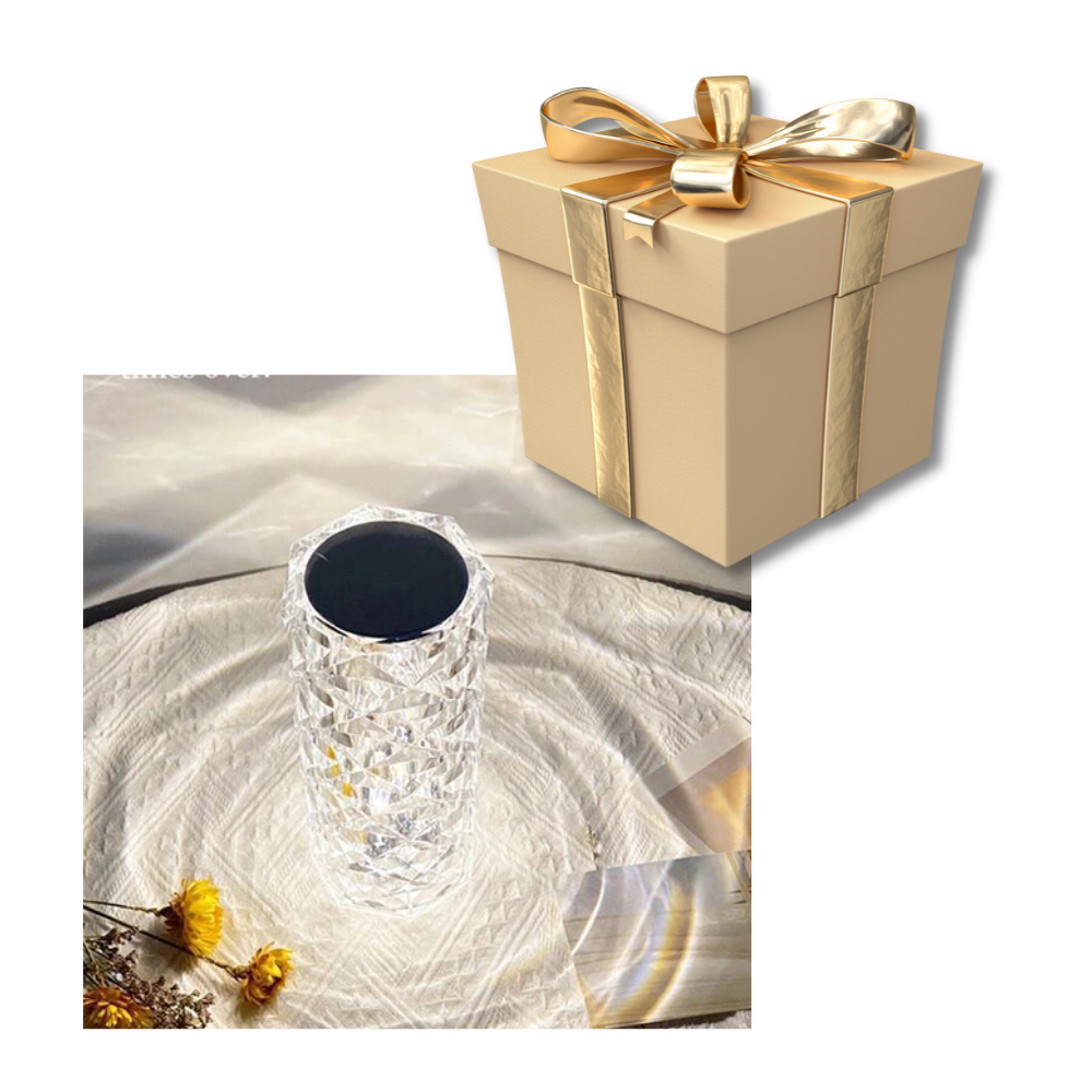 Lampe de luxe en cristal pour table - Cadeau idéal - Ozerty