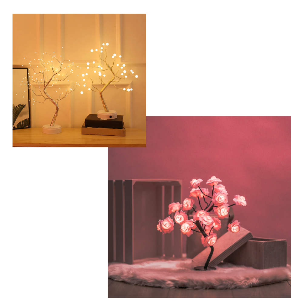 Delightful Rose Tree Lamp - Delightful Rose Tree Lamp -