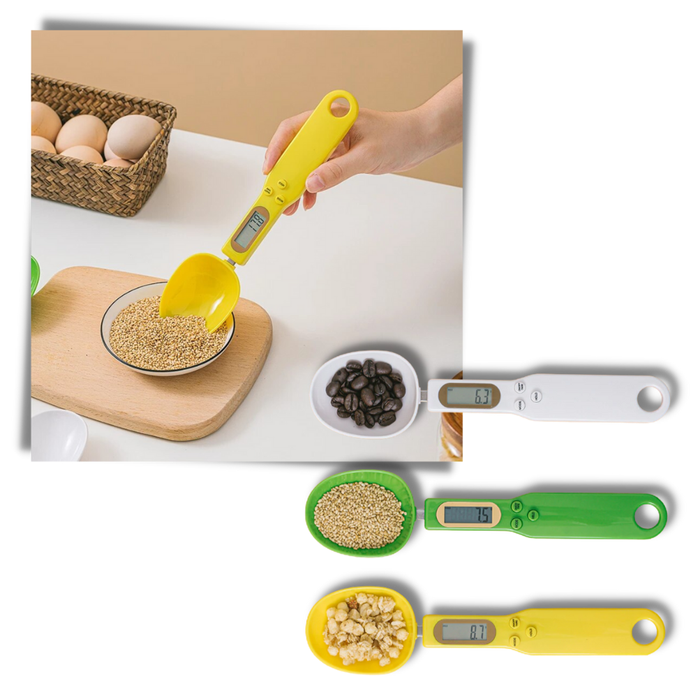 Measuring Scale Spoon with LCD Display - Portable and Convenient -