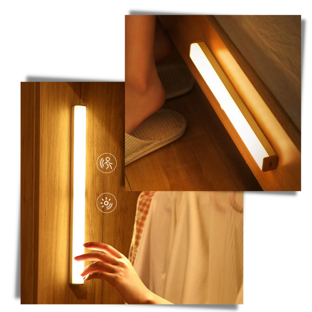 Lampe LED à détecteur de mouvement magnétique - Détecteur de mouvement intelligent  - Ozerty