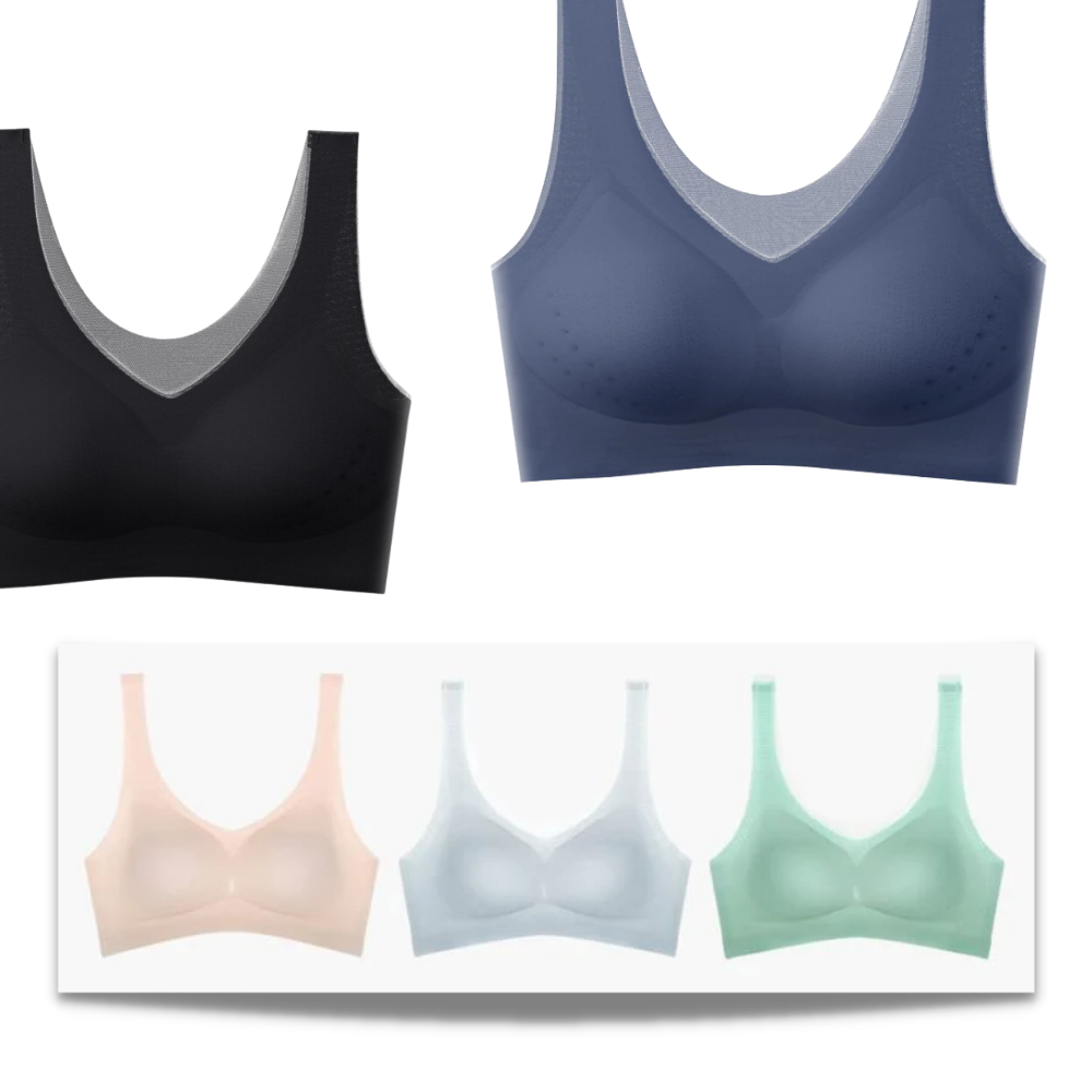 Ultra-Thin Ice Silk Seamless Bra - Multiple Colours to Choose From -