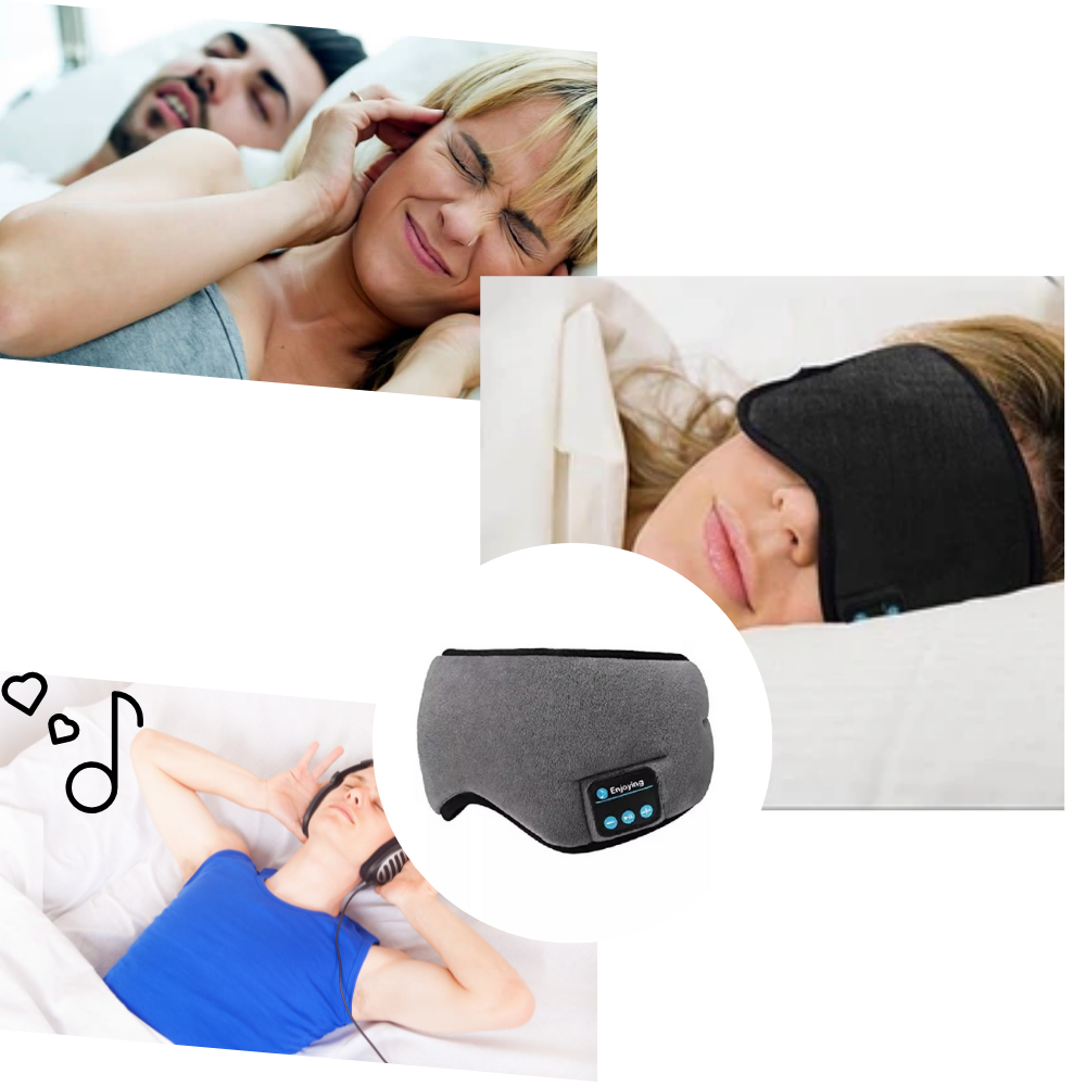 Masque de sommeil bluetooth - Améliore le sommeil - Ozerty