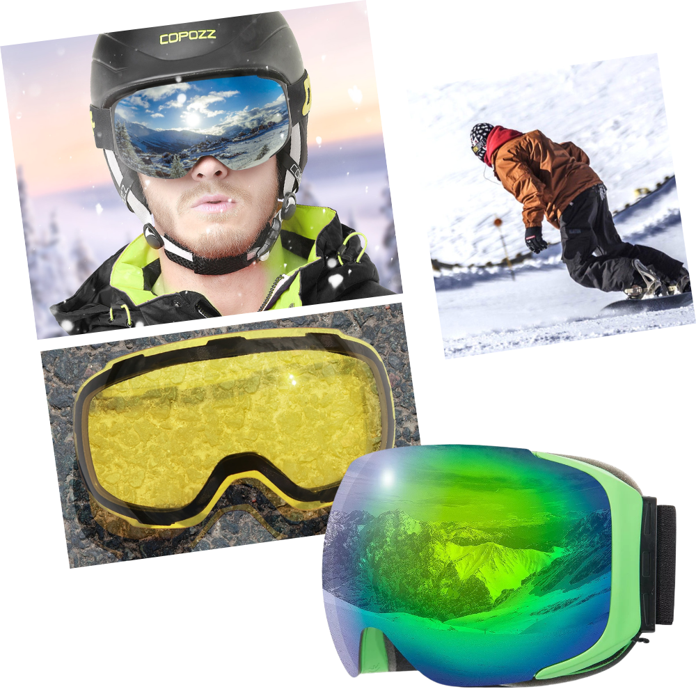 Snow Goggles + Lens Bundle │ Winter Goggles │ Sports Accessories | ski goggles - 