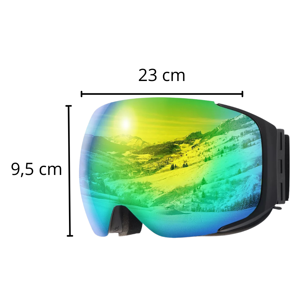 Snow Goggles with Lens Bundle - Dimensions -