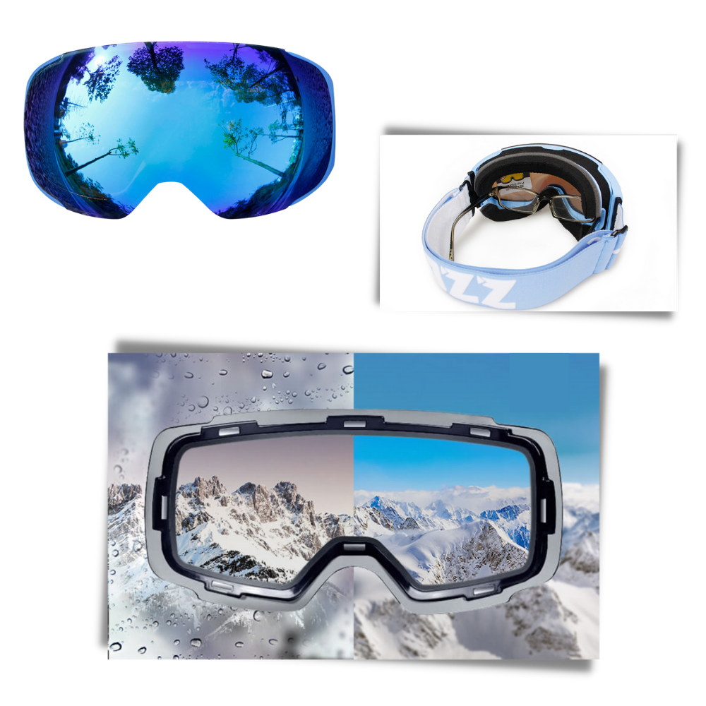 Snow Goggles with Lens Bundle - High-Quality Lenses  -