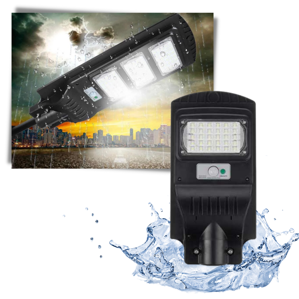 Motion-Sensing Solar-Powered Outdoor LED - Waterproof - 