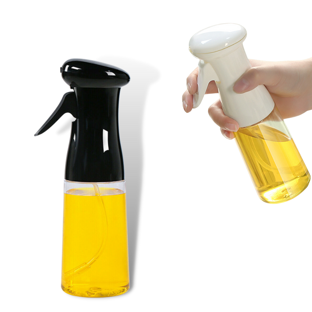 Air Pressure Oil Spray Bottle - Non-Slip and Transparent - 