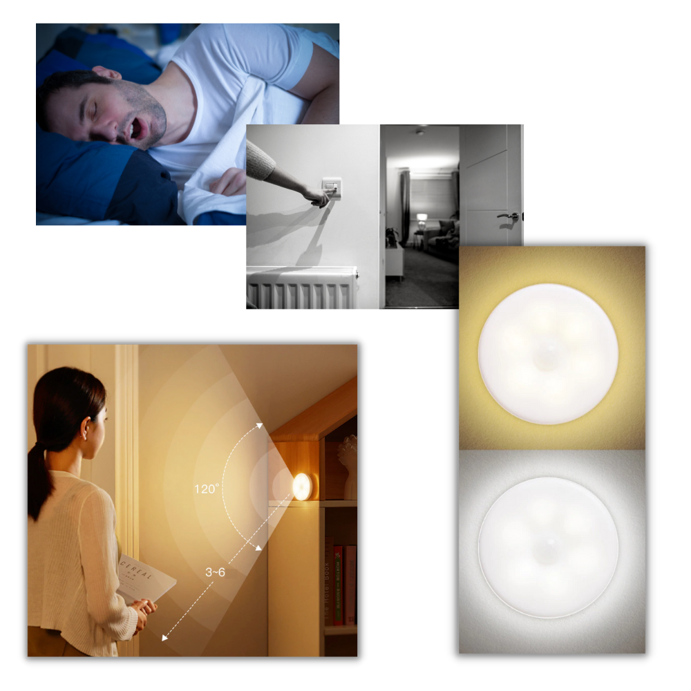 Luce a LED con sensore di movimento - Design intelligente - Ozerty