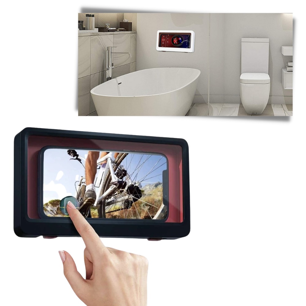 Waterproof Wall Mount Shower Phone Holder Case  - Sensitive Touch Screen  - 