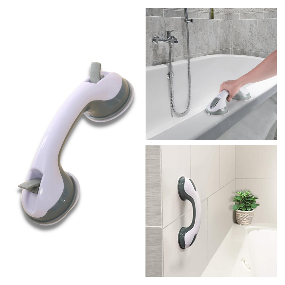 Stang til badeværelset | Sikkerhedshåndtag til brusebad | Sikkerhedshåndtag med sugekopper - Ozerty