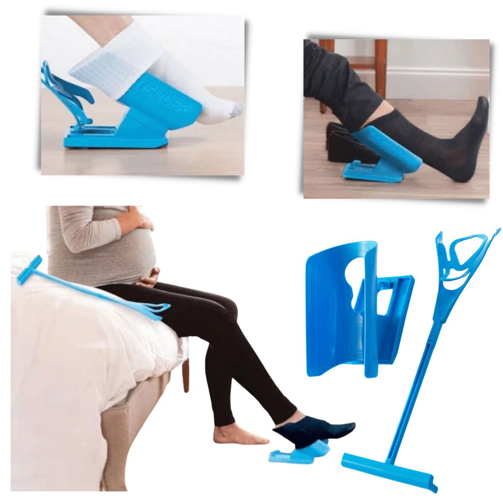 Sock helper slider | Sock aid tool for elderly pregnant | Socks assistance - Ozerty