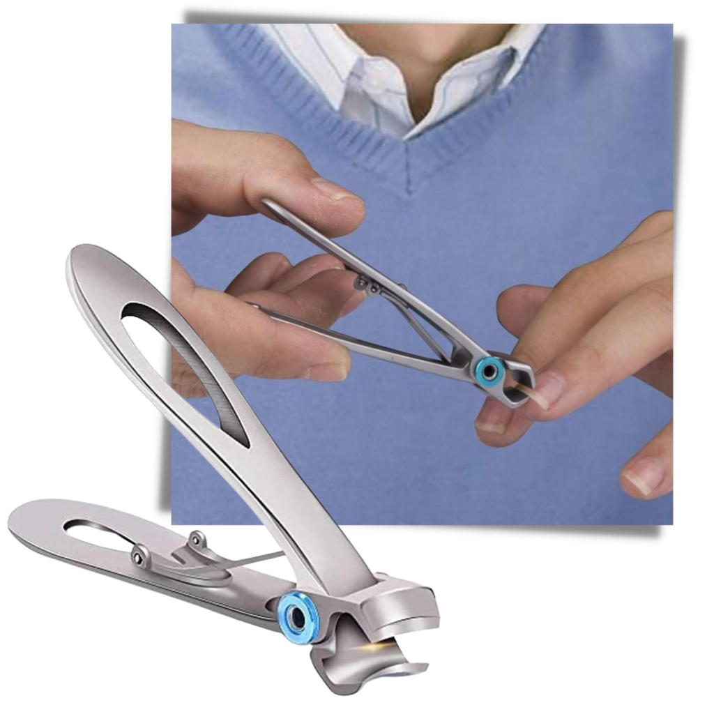 Stainless Steel Wide Jaw Nail Clippers - Nail Clippers for Thick Nails - Ozerty