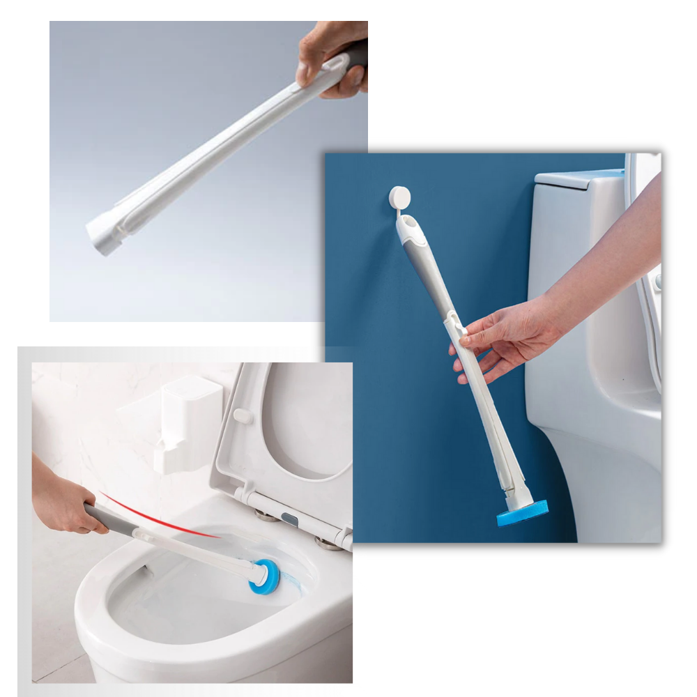 Disposable Toilet Brush Set - Ergonomic Handle - 