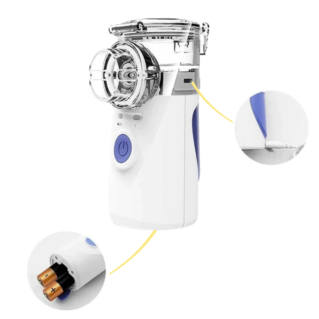 Nebulisator med ultraljud - System med dubbla strömförsörjningar - Ozerty
