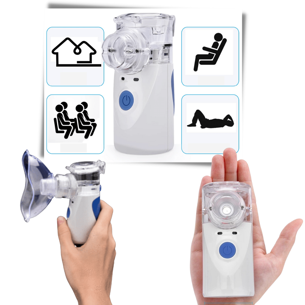 Ultrasonic nebulizer for children and adults - Portable nebulizer - Ozerty