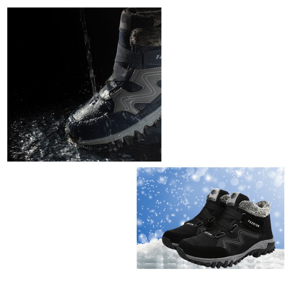Leather Winter Boots - Easy To Wear and Waterproof -