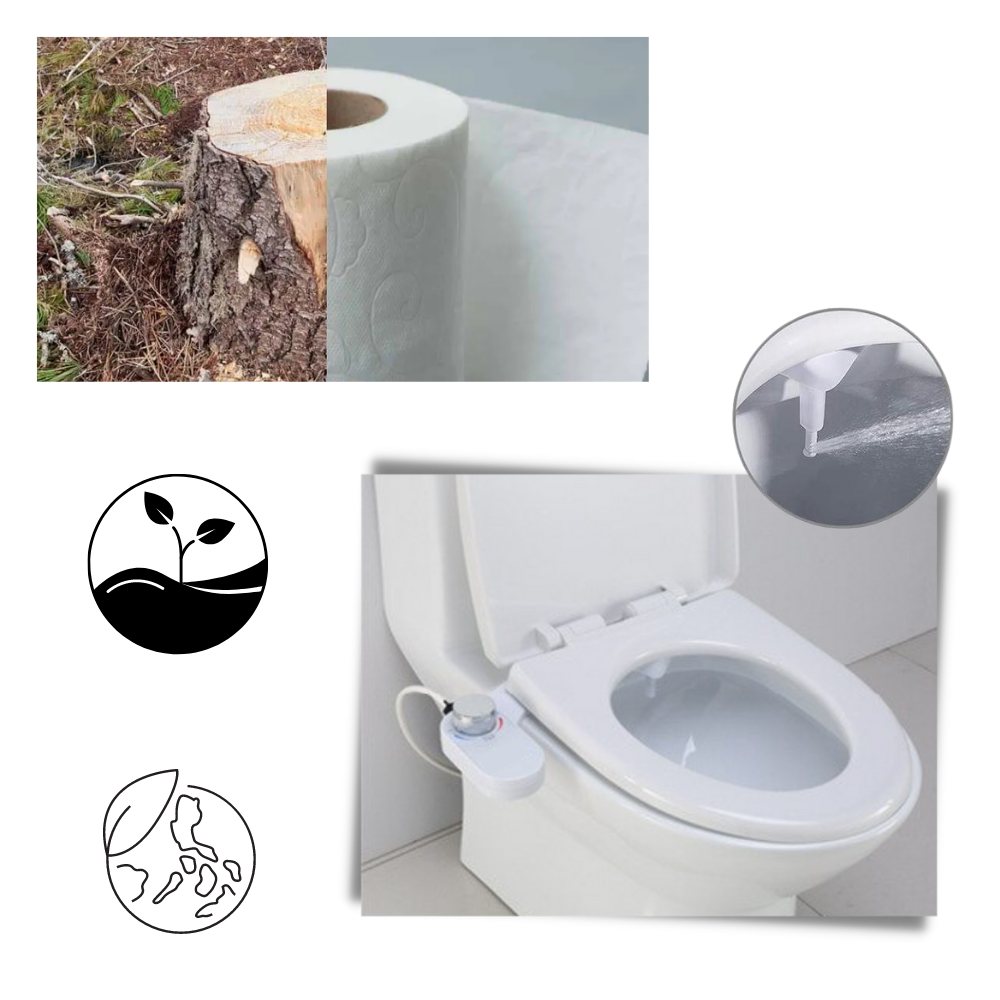 Bidet pour sièges de toilettes - Écologique - Ozerty